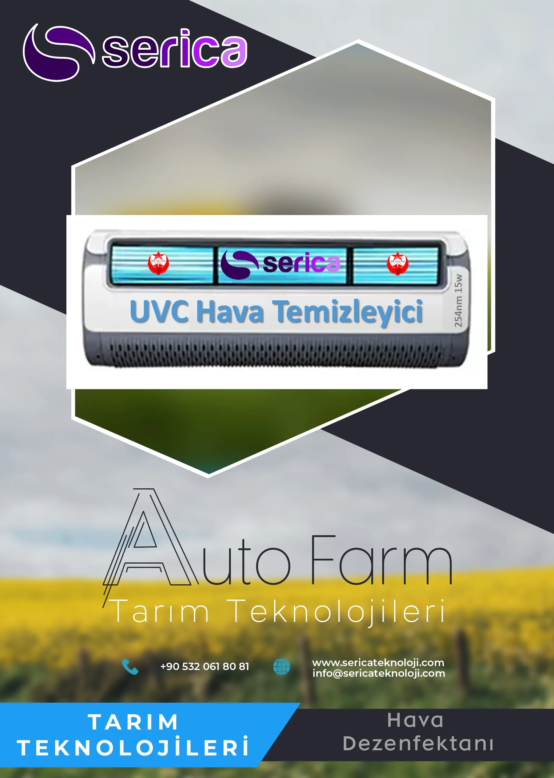 Ultra Viyole C Kapalı Ortamlar ve Toplu Taşıma Araçları İçin Hava Dezenfektanı	